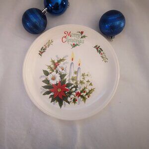 Vintage Made in England 9" Merry Christmas Collector Plate